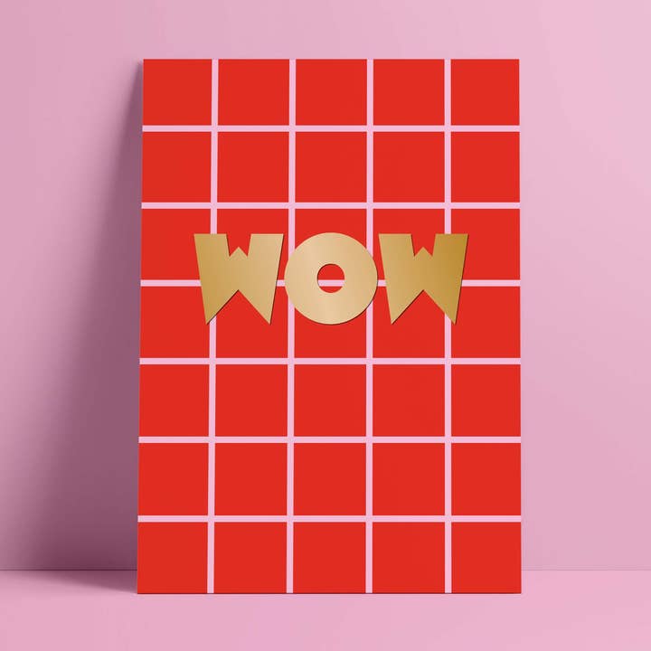 Ansichtkaart // OroLumi WOW voor wholesale door Designfräulein