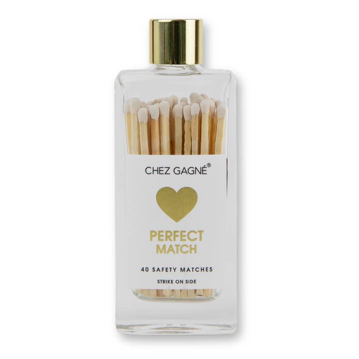 Chez Gagné - Wholesale Matches - Perfect Match - Glass Bottle Safety Matches