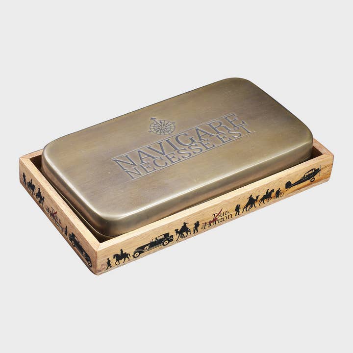 BRASS BOX NAVIGARE for wholesale by Tour d'Horizon