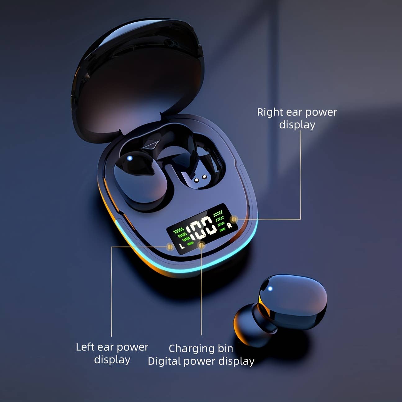 Shop Celino - Wholesale Headphones - 2024 Wireless Earphones with LED Display & Touch Control2