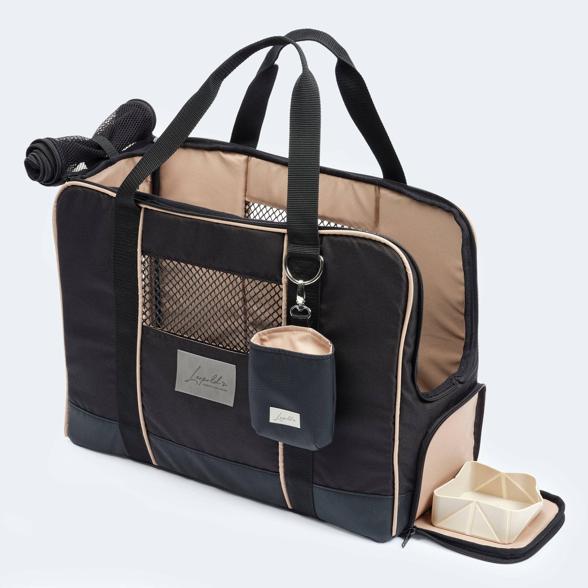 ​​Leopold's Finest for dogs - Vente Caisse de transport – chien - Sac de voyage pour teckels et petits chiens avec matelas orthopédique2