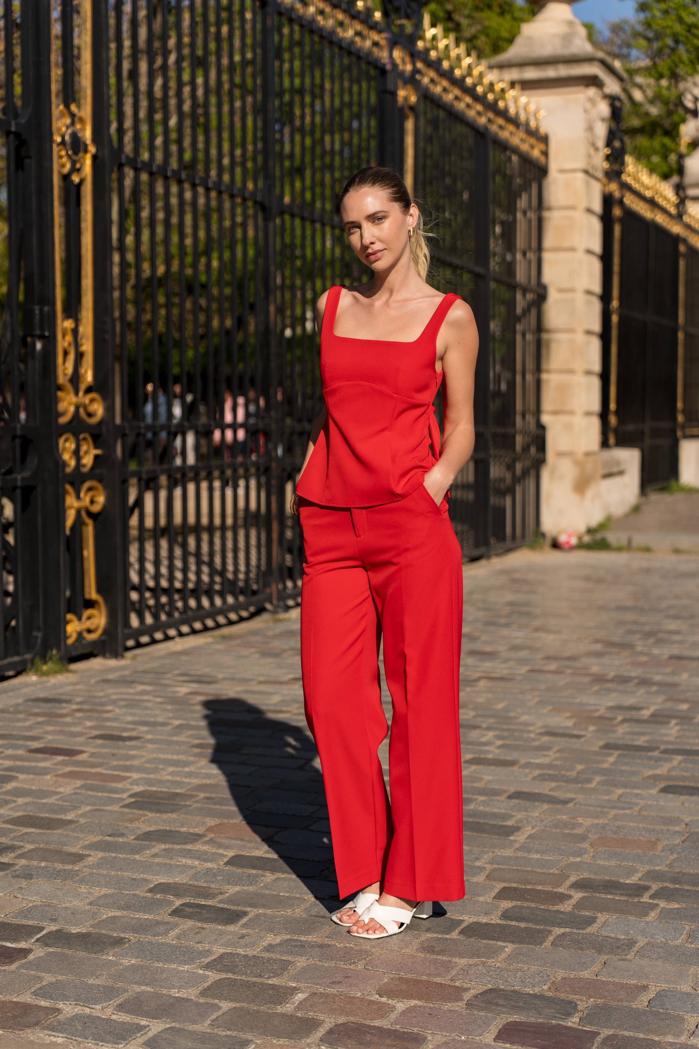 Attentif Paris - Wholesale Blouse - Women's - [Timeless] Square Neck Halter Top with Large Bow2