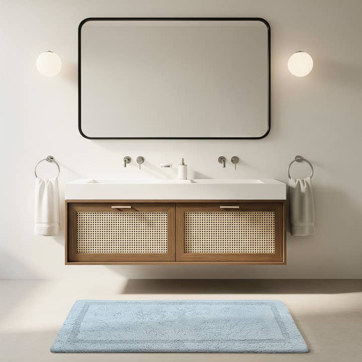 Delara - Vendita all'ingrosso Tappetini da bagno - Tappetino da bagno reversibile in cotone organico – 3000 GSM9