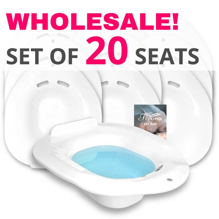 FIVONA - Wholesale Bath & Body Set - Sitz Bath Yoni Steam Seats - Set of 10 or 20 Toilet Seats