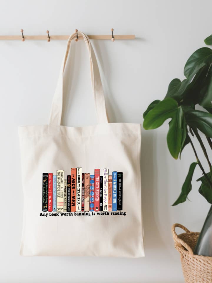 Banned Books Small Canvas Tote Bag for wholesale by EnchantingSunshine