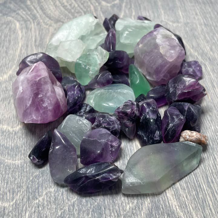 Fluorite Semi-Polished Rough Chunks Wholesale – Tumbled Bulk for wholesale by Keystone Crystals