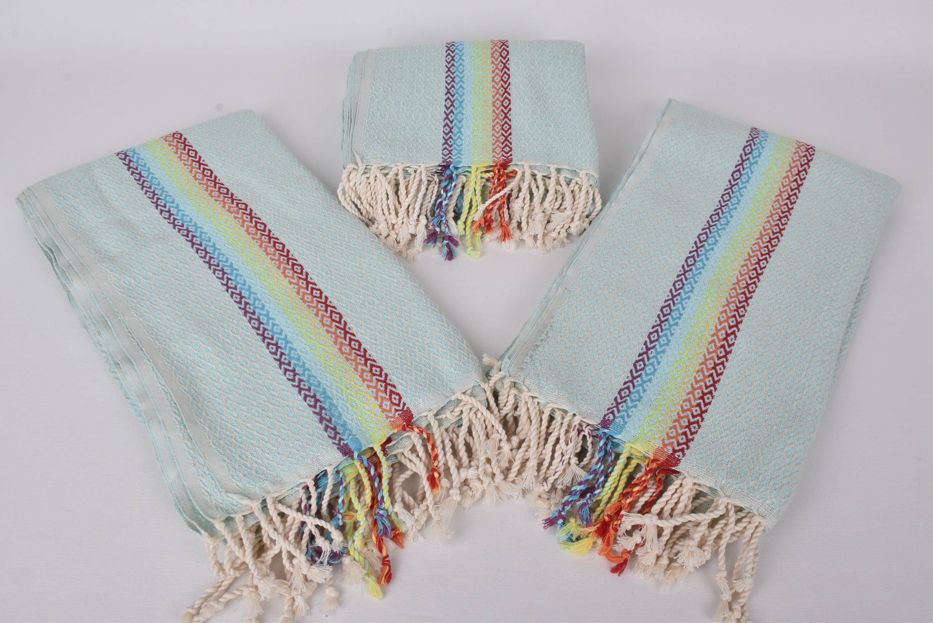 Organic Turkish Towels - Wholesale Beach Towel - Wedding Favors, Mint Diamond Towel, Organic Cotton Towel6