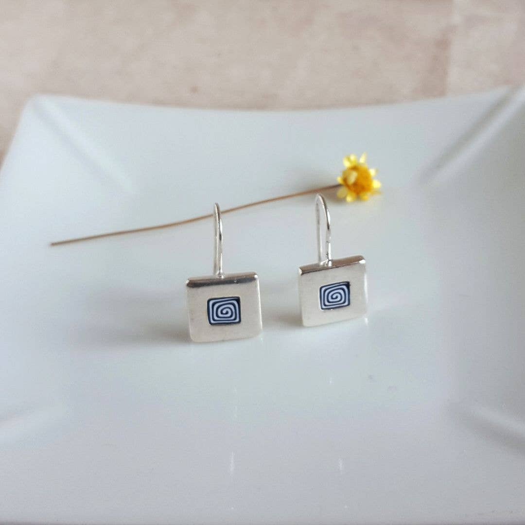 PASTACUITA – wholesale Hängande örhängen – Runda örhängen med hake i italiensk Millefiori-teknik1