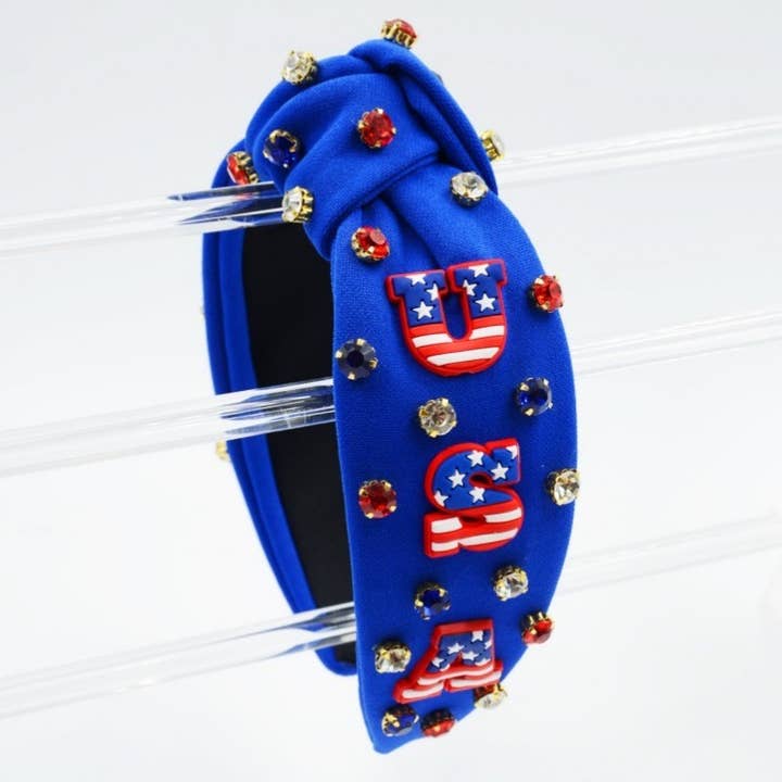 JOSSLYN by wall to wall – Engroshandel Pandebånd - Dame – 4. JULI USA RHINESTONE STUD PANDEBÅND | 40HB1640