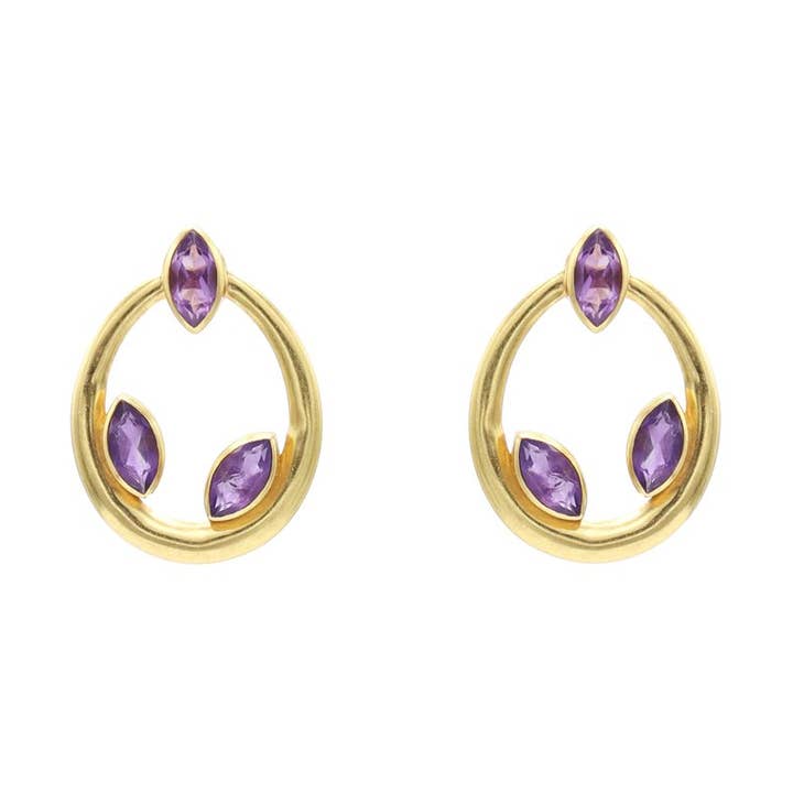 Vera Purple Earrings for wholesale by ACUS