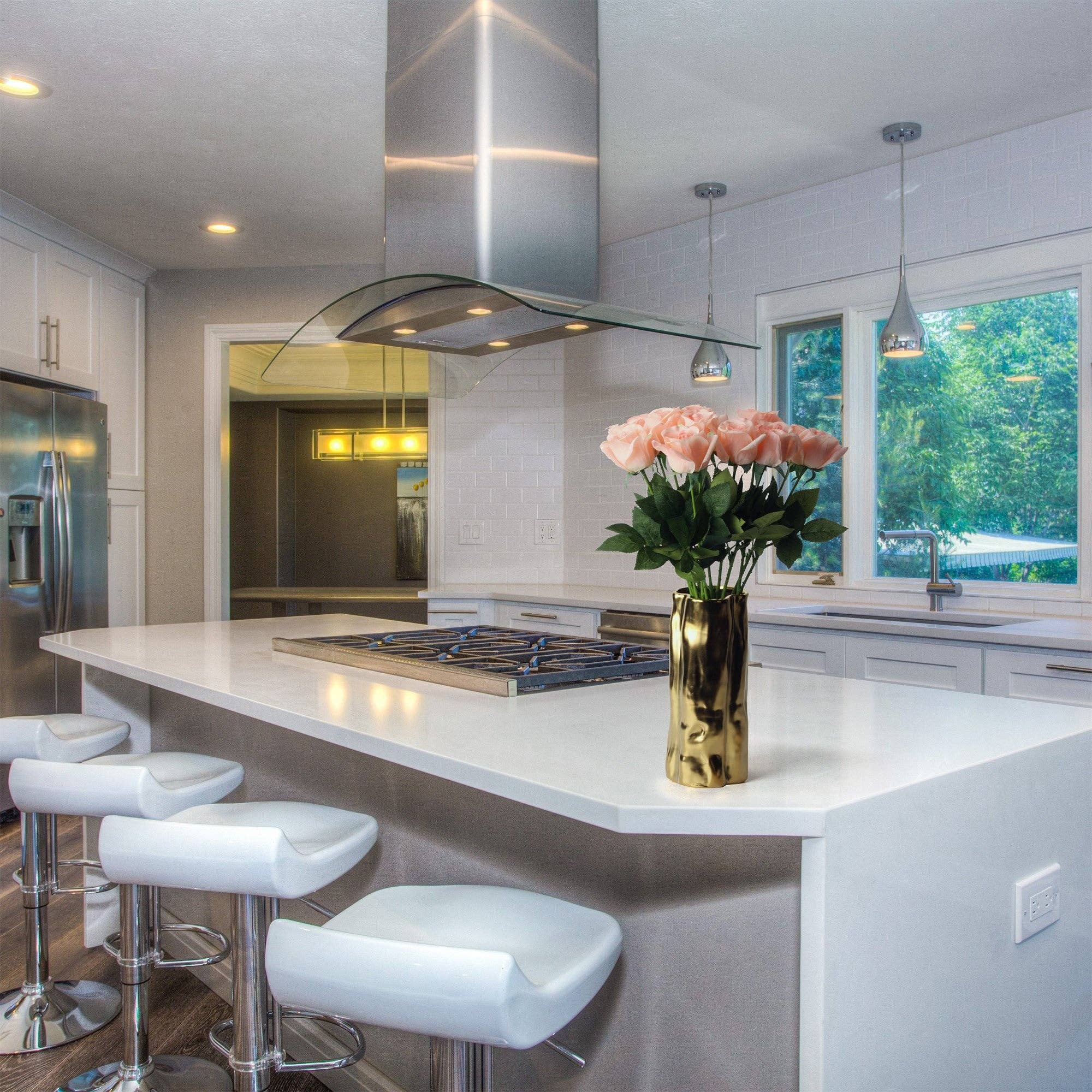 Grand Verde - Wholesale Artificial Flowers - Roses Real-Touch Artificial Flowers 22” Long Stems, 12pcs12