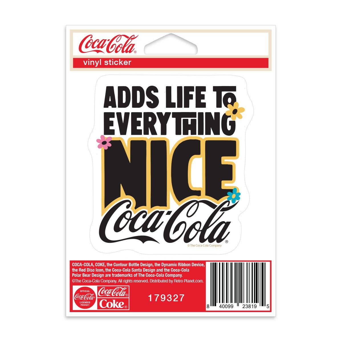 RetroPlanet - Wholesale Phone & Laptop Stickers - Coca-Cola Adds Life to Everything Mini Sticker 20 ct1