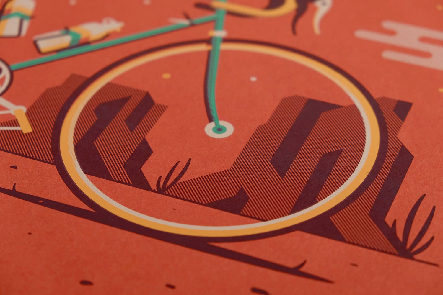 DKNG Studios - Wholesale Art Print - Mesa - 20" x 16" Four-Color Screen Print3