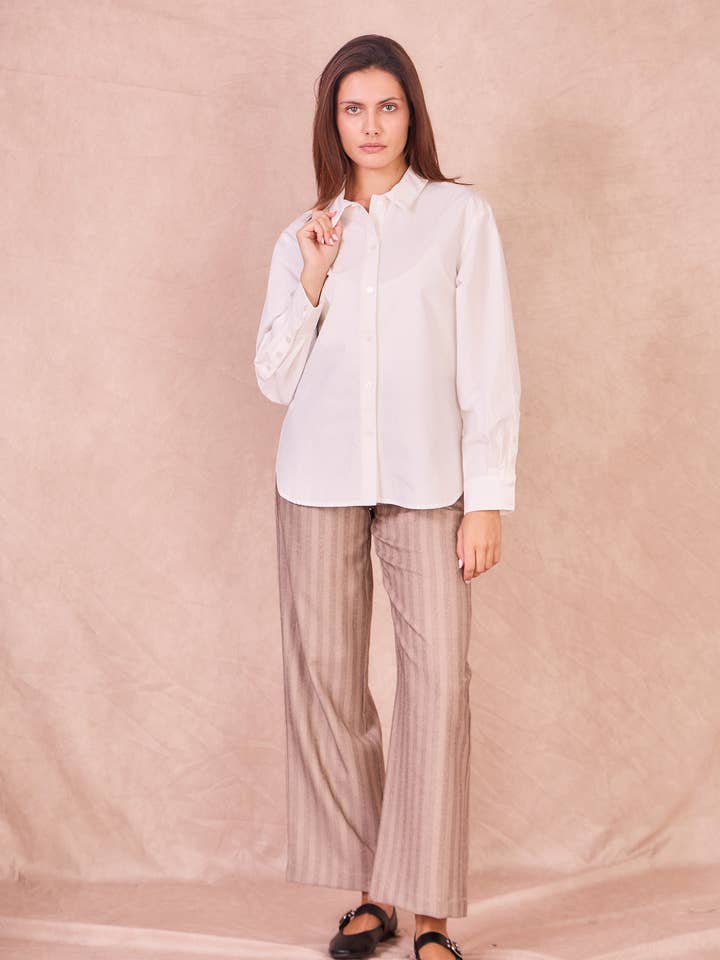 ALEXANDRA – 100% Cotton Button-Up Shirt for wholesale by Calie Paris