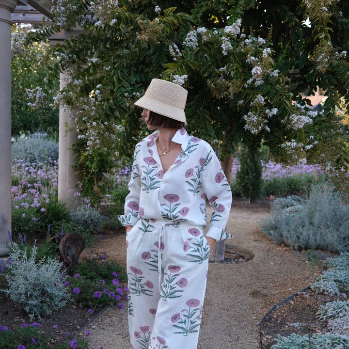 Montecito Popover Pink Flower for wholesale by Maison Marigold