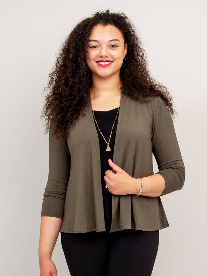 Blue Sky Clothing Co LLC - Wholesale Jacket - Women's - Kathy Jacket, Khaki, Bamboo0