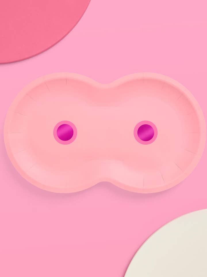 Breast In Show Plates - 25 assiettes en carton aluminium pour la vente par xo, Fetti