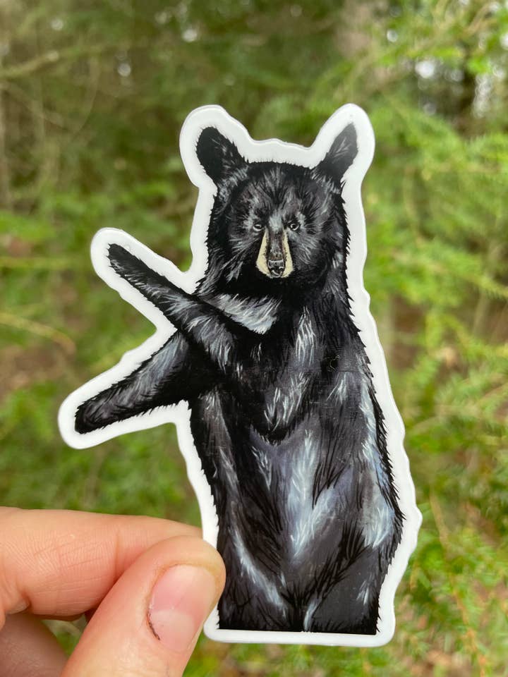 Black Bear Sticker for wholesale by Willough Designs