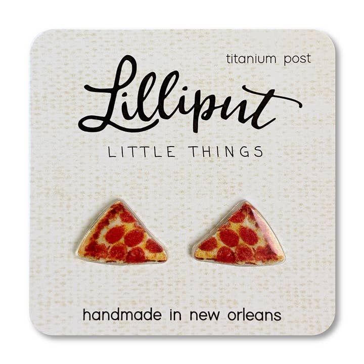 Pizza Earrings // Quirky Earrings for wholesale by Lilliput Little Things
