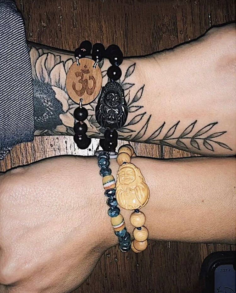 Jen Stock Mindful Designs - Wholesale Beaded Bracelet - Signature ©️Goddess Bracelet || Wood OM5