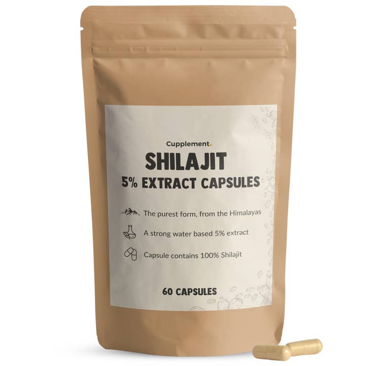 Cupplement – wholesale Oral supplement/vitamin – Shilajit 60 Capsules 5% Extract Resin 500 MG Per Capsule