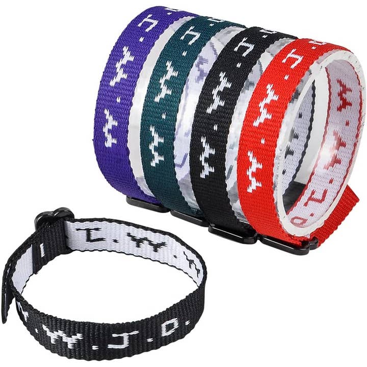 Innovarix - Wholesale Woven/Braided Bracelet - W.W.J.D. Webbing Bracelets - 12 Pack