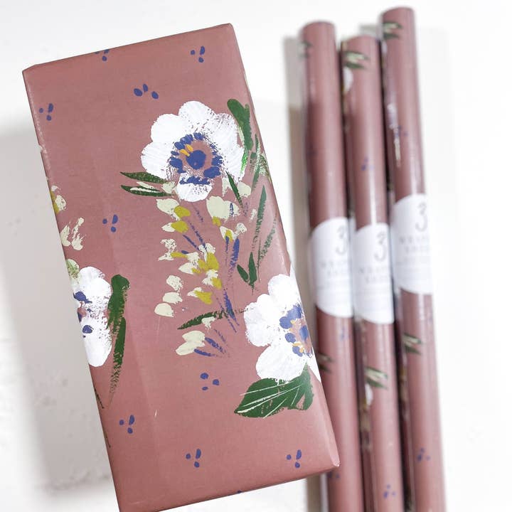 Wrapping Sheets - Ash Rose Anemones Pattern for wholesale by LaCott Fine Art