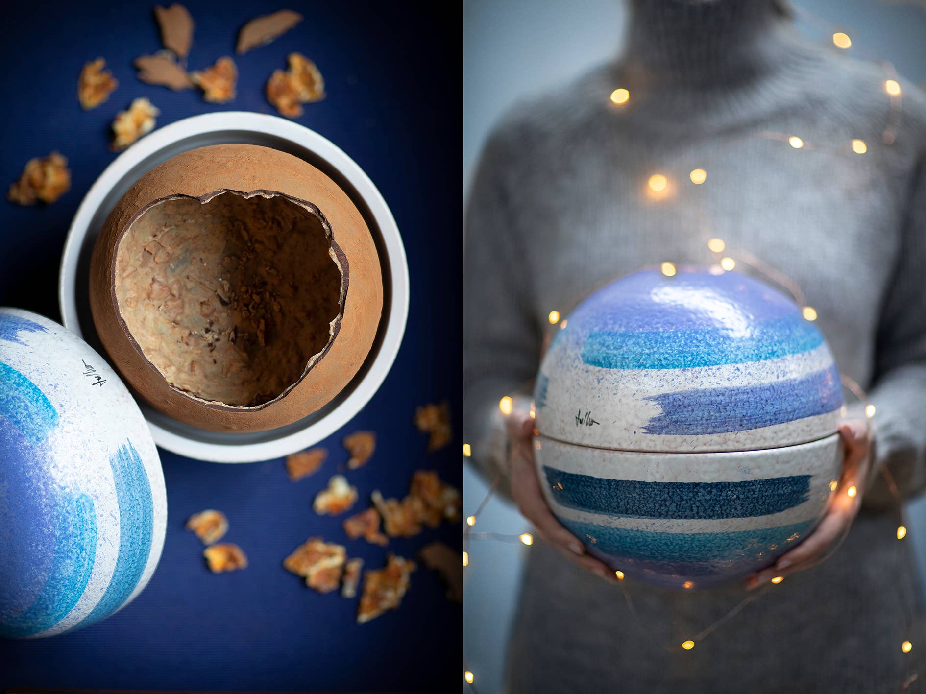 Cioccolato Lavoratti 1938 - Wholesale Chocolate - The Futurist Sphere with dark chocolate and orange2