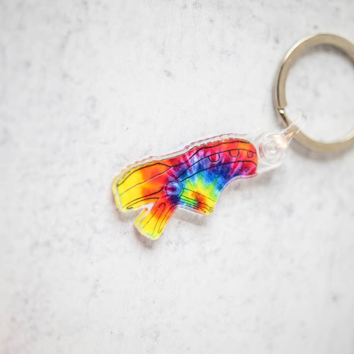 Savannah and James Co - Wholesale Keychain – Women's - Tie Dye Croc, Keychain1