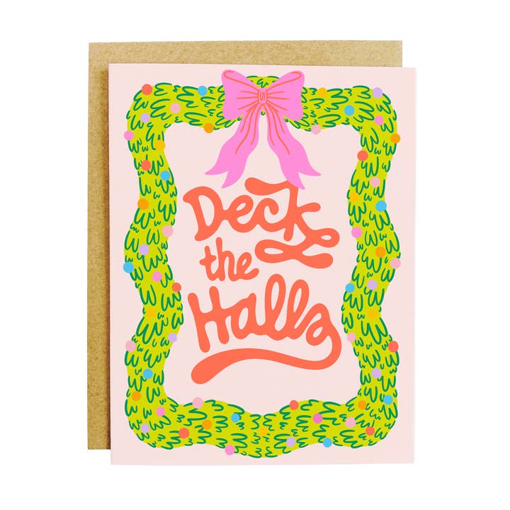 Tarjeta Deck the Halls para venta al por mayor de KANDS.CO