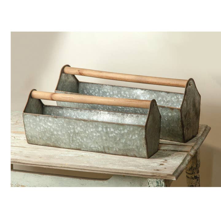 Manual Woodworkers and Weavers, Inc. - Wholesale Decorative Tabletop Object - Metal Toolbox Asst S/20