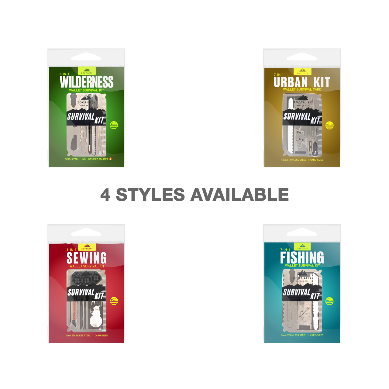 Zootility - Wholesale Handy Tool - Wilderness Survival Kit6