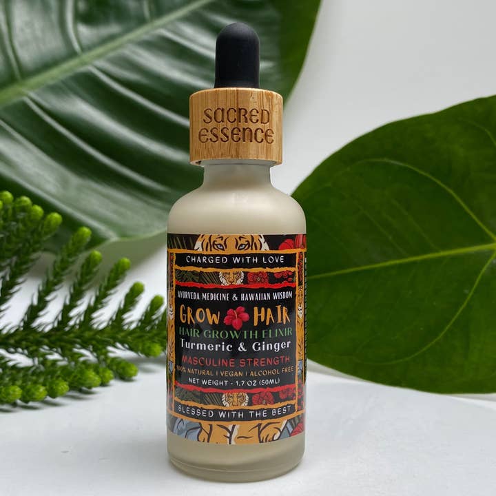 MASCULINE STRENGTH — Ayurveda-Haarwuchselixier — 50 ml für den Großhandel von The Sacred Essence