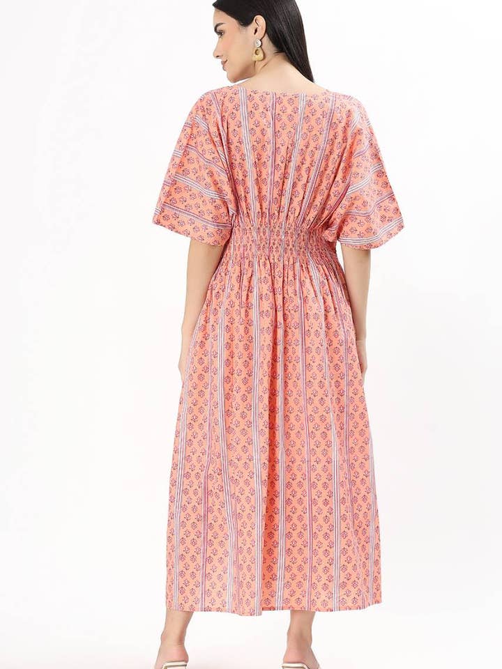 Hi Handmade - Wholesale Dress – Women's - Lia Lounge Dress - Petal Peach3