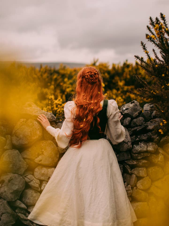 Milky White Hawthorn Dress, Long Sleeve for wholesale on Faire8