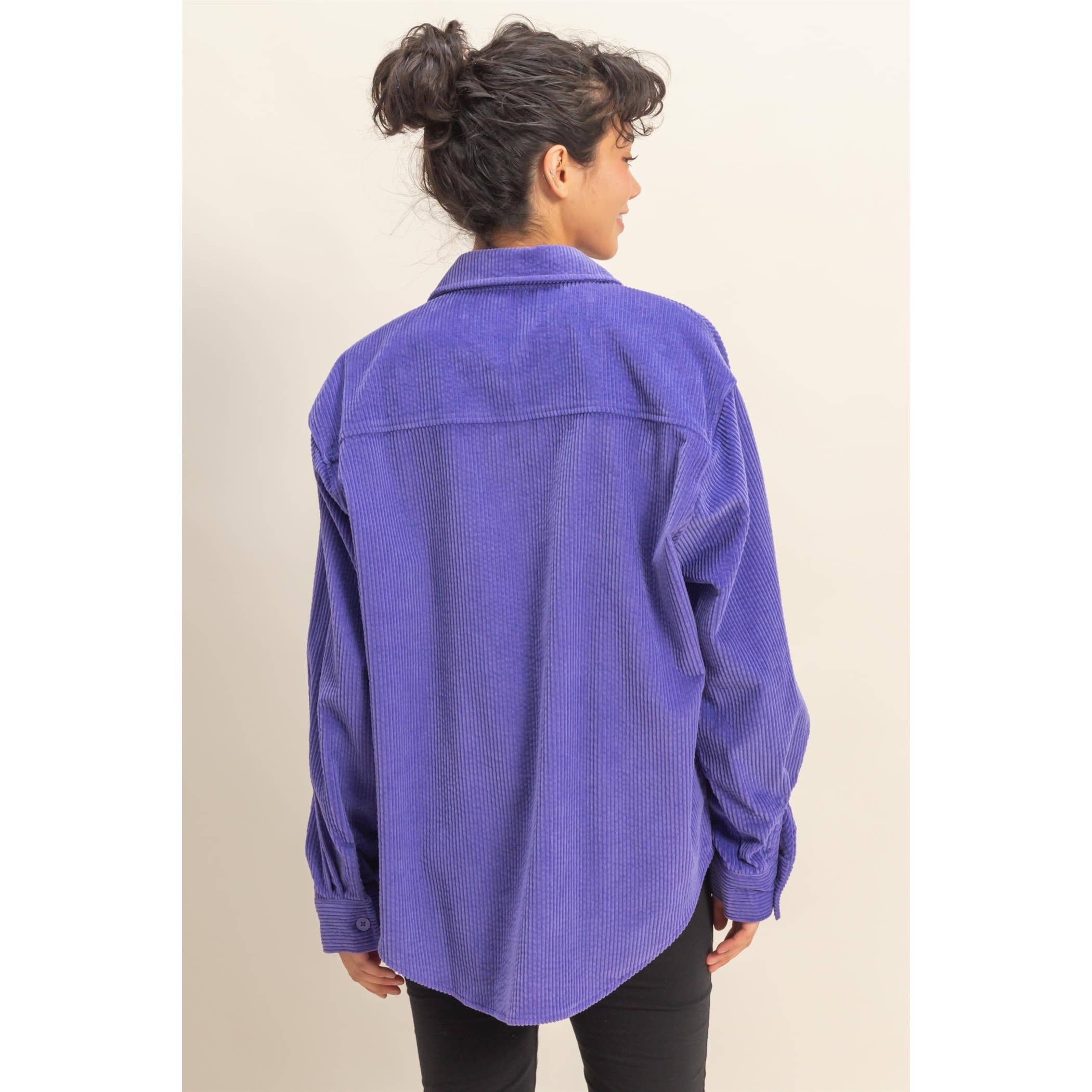 HYFVE - Wholesale Button Down Shirt - Women's - Relaxed-fit Contemporary Corduroy Shirt16