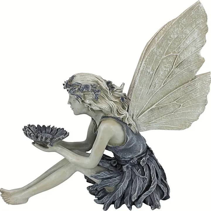 Magnifique Hearts - Vendita all'ingrosso Ornamenti/decorazioni per esterni - Statua Fata con Ali d'Angelo per Giardino Miniatura 14 cm6