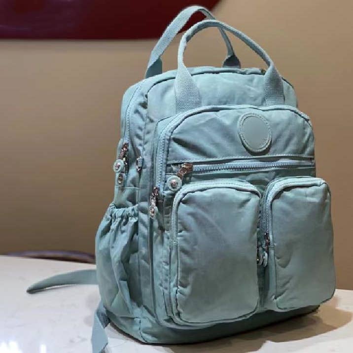 wandf – Mochila - Mulher por atacado – Mochila de Viagem em Nylon Leve com Múltiplos Bolsos e Alça de Ombro7