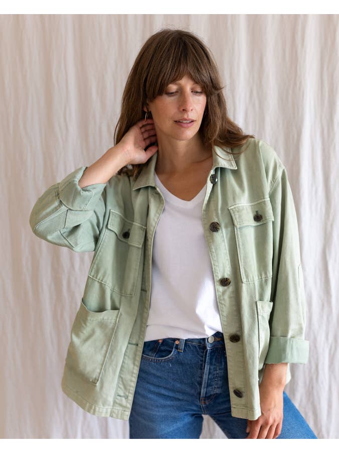 Ivy T – wholesale T-shirt – women's – Dotty V Organic Cotton White T-Shirt3