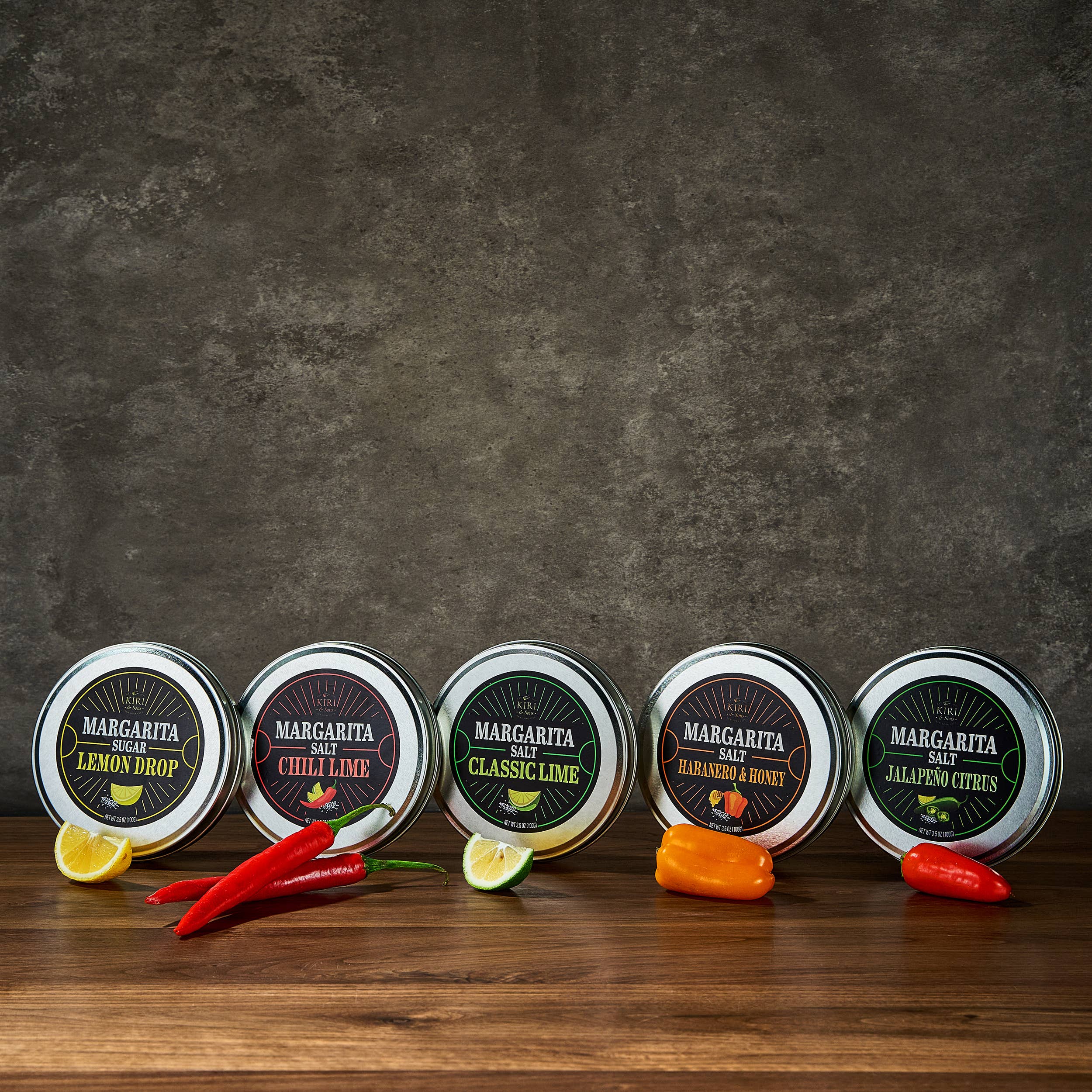 The Wine Savant /  Khen Glassware - Wholesale Salt - Cocktail Salt Rimmer Gift Set – 5 Gourmet Flavors2