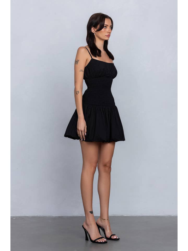 No Vacancy - Wholesale Dress - Women's - Smocked mini bubble dress1