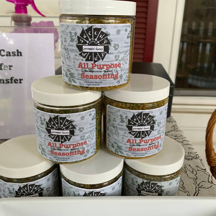 All purpose seasoning for wholesale by Second Wind Perennial Farms