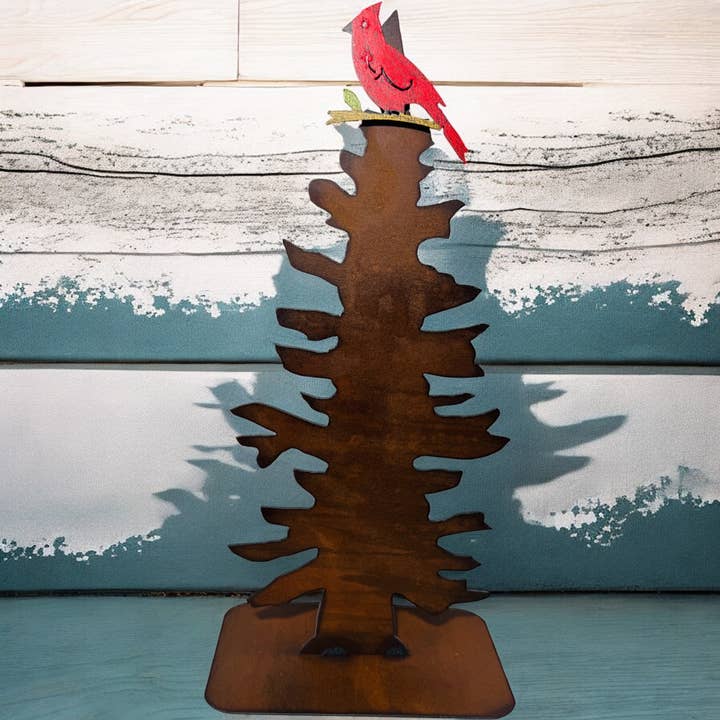 Arbre de table en métal debout Sculpture rustique unique Arc pour la vente par Whimsies