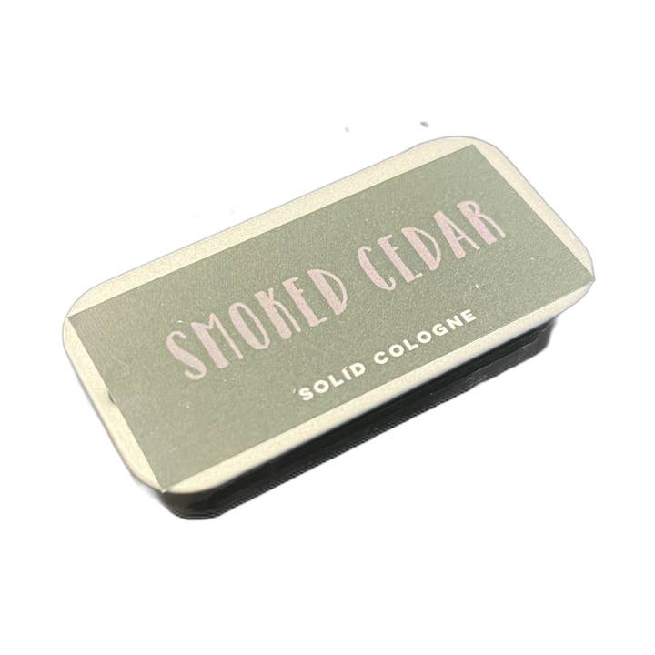 Smoked Cedar Solid Cologne for wholesale by Coley Guacamole Bath, Body & Home