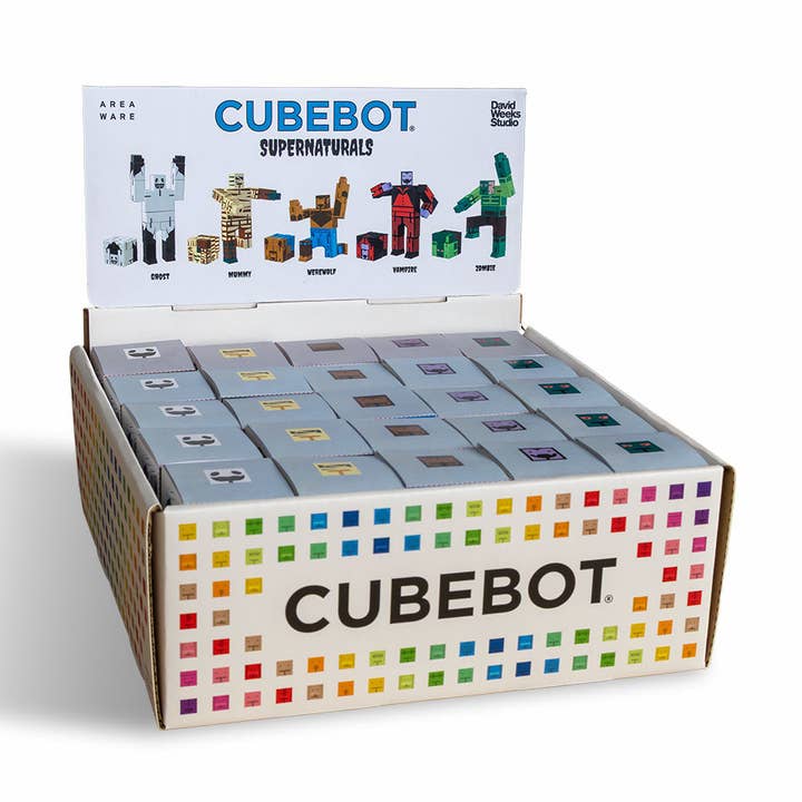 Cubebot® Supernaturals Micro POP Set for wholesale by Areaware