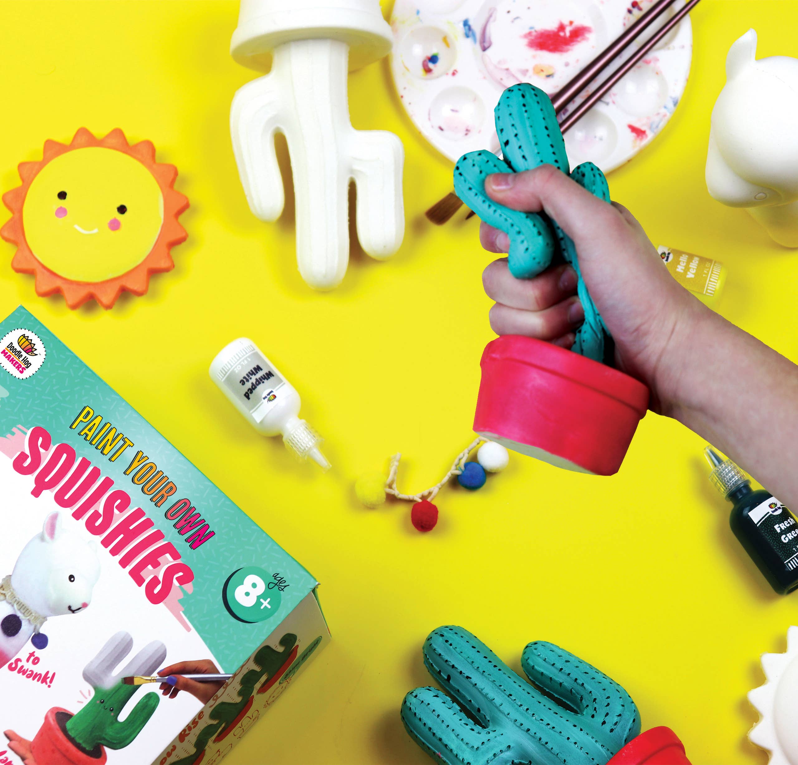 Wholesale DIY Alpaca Paint Your Own Squishies Kit! for your store - Faire
