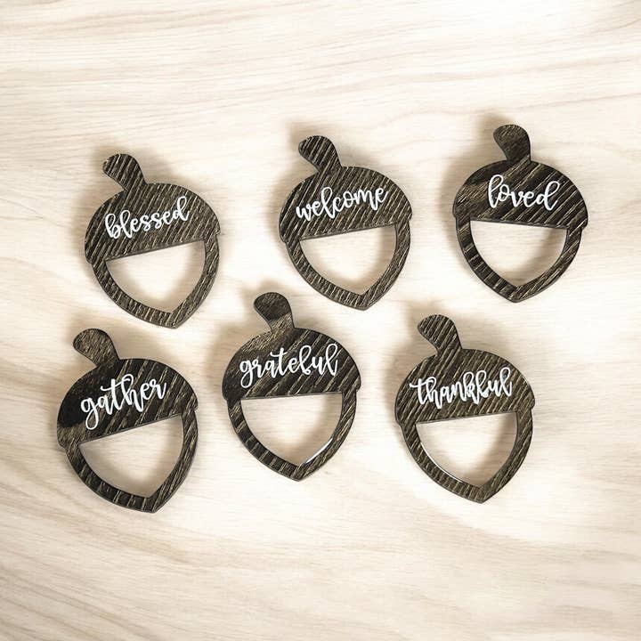 Ensemble de 6 ronds de serviette de Thanksgiving pour la vente par Y'all-ternative