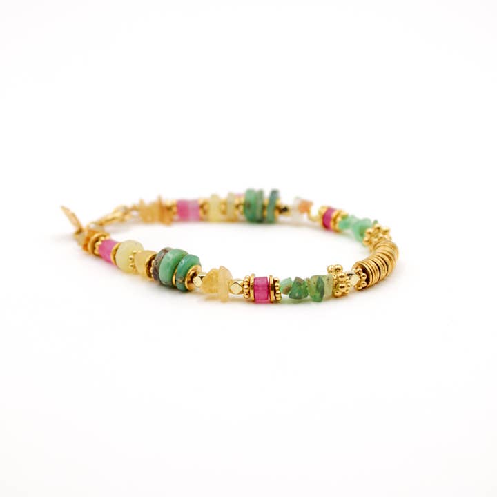 Bracelet crunchs heishi - FRIDA pour la vente par L'Atelier des Dames