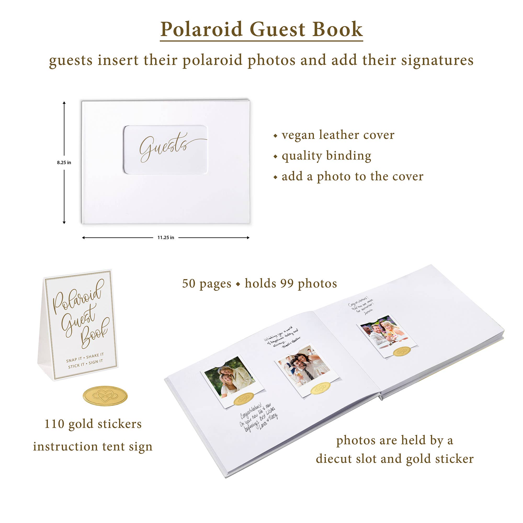 Lillian Rose - Wholesale Guest Book - Lillian Rose Polaroid Guest Book1