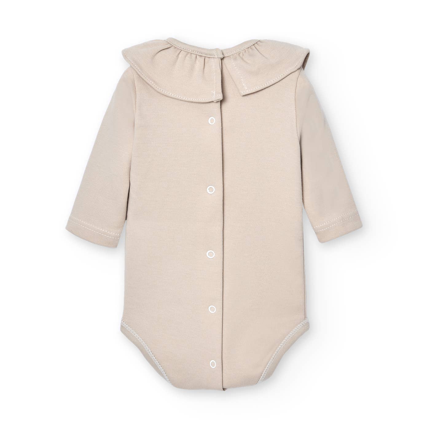 Babidu - Wholesale Bodysuit (Non-Footed) - Baby - Long Sleeve Ruffle Neck Baby Bodysuit1